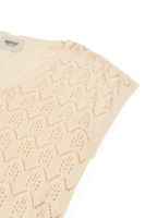 Top calado de tricot crudo