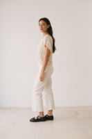 Top calado de tricot crudo