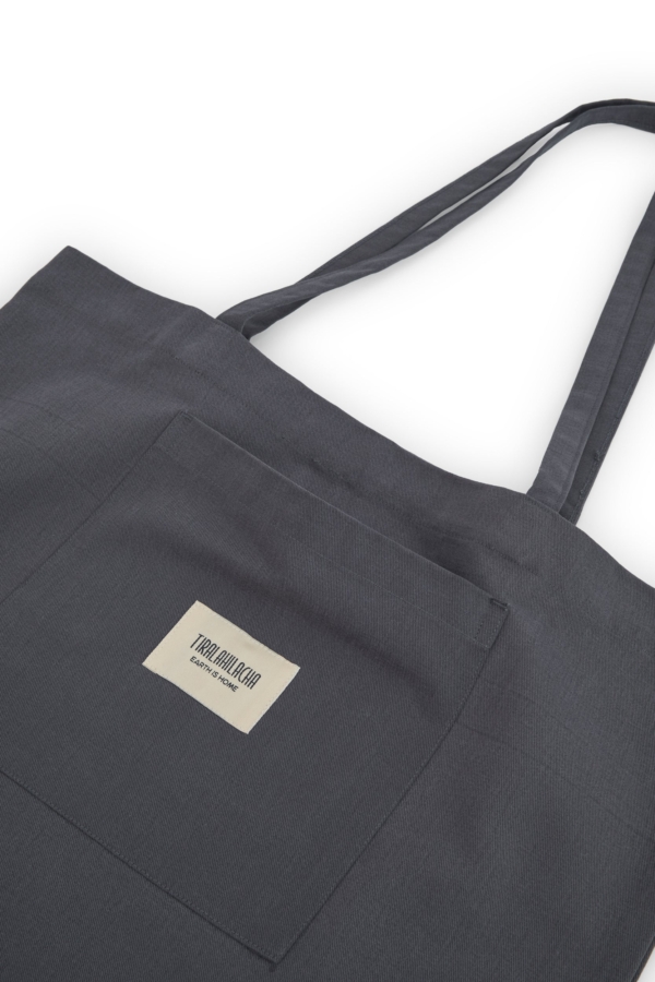 Tote bag gris antracita