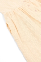 Vestido holgado con botones crudo