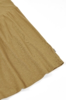 Vestido largo con volantes amarillo