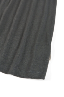 Vestido largo con volantes gris antracita