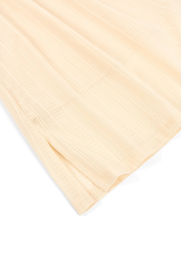 Vestido nido de abeja crudo