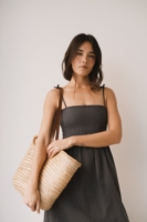 Vestido nido de abeja gris antracita