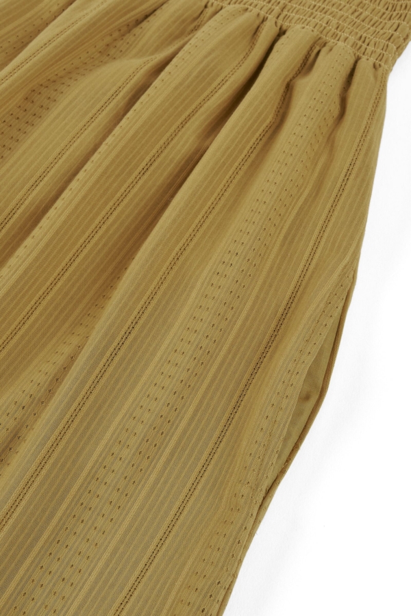 Vestido nido de abeja mostaza