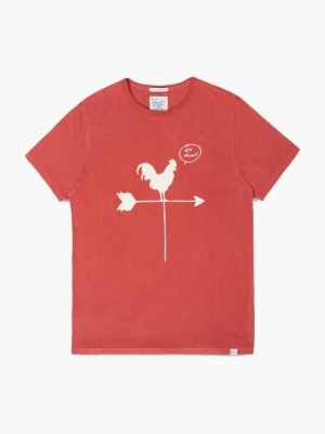 GO NOW - Camiseta algodón orgánico Pima - Rojo babor