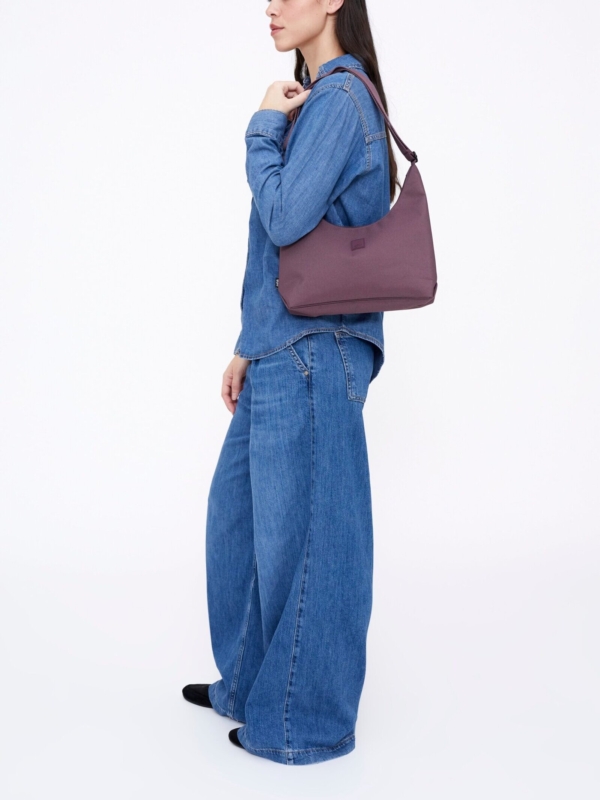 Bolso Bico Stripes Maroon