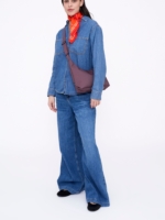 Bolso Bico Stripes Maroon