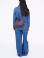 Bolso Bico Stripes Maroon