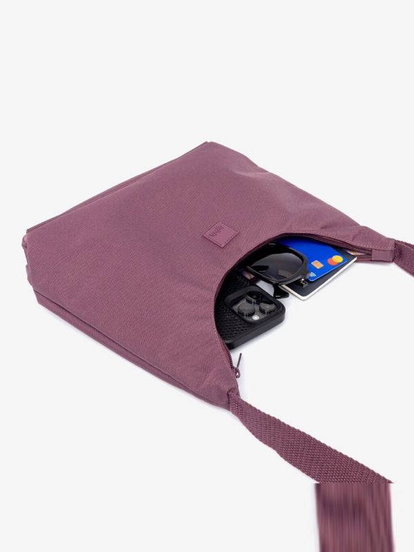 Bolso Bico Stripes Maroon