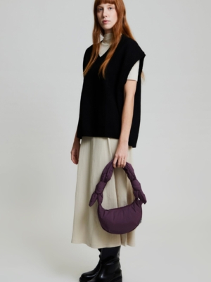 Bolso Biwa Micro Plum