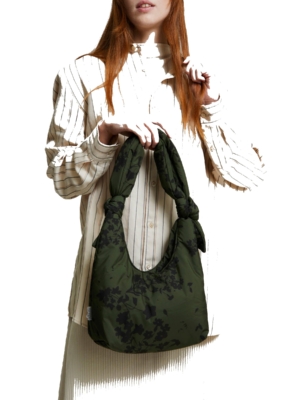 Bolsa Biwa Mini Floral Green