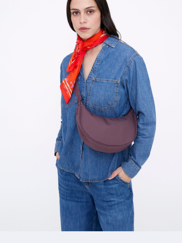 Bolso Lua Stripes Maroon