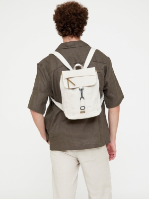 Mochila Kaut Mini Ecru Dots