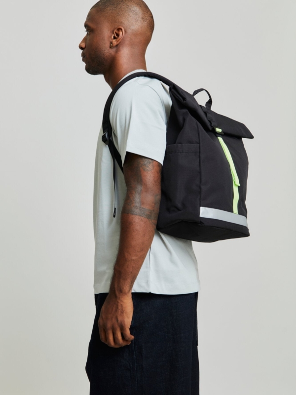 Pack Mochila Lars Roll Black Lime