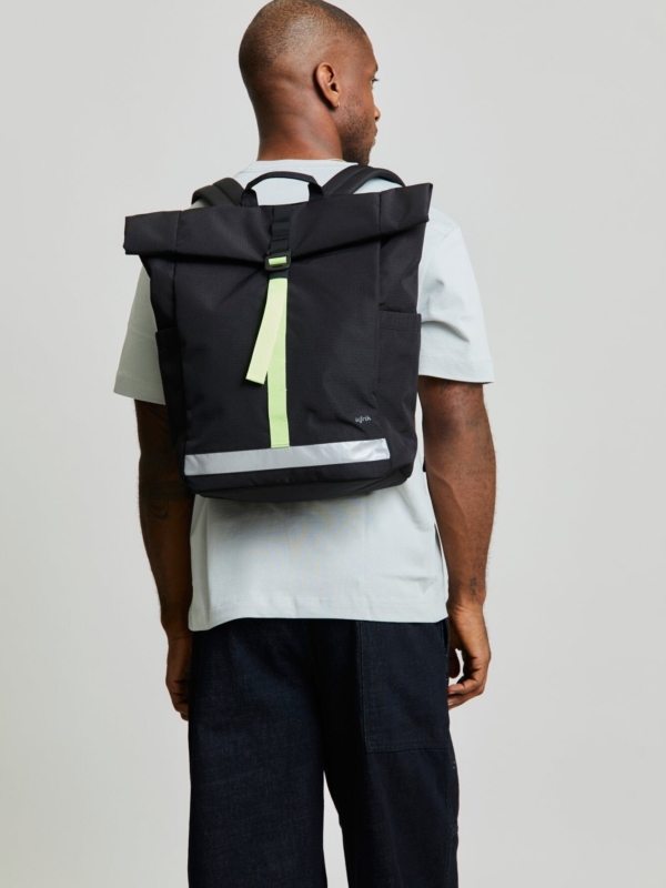 Pack Mochila Lars Roll Black Lime