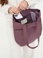 Bolso Raw Tote Maroon