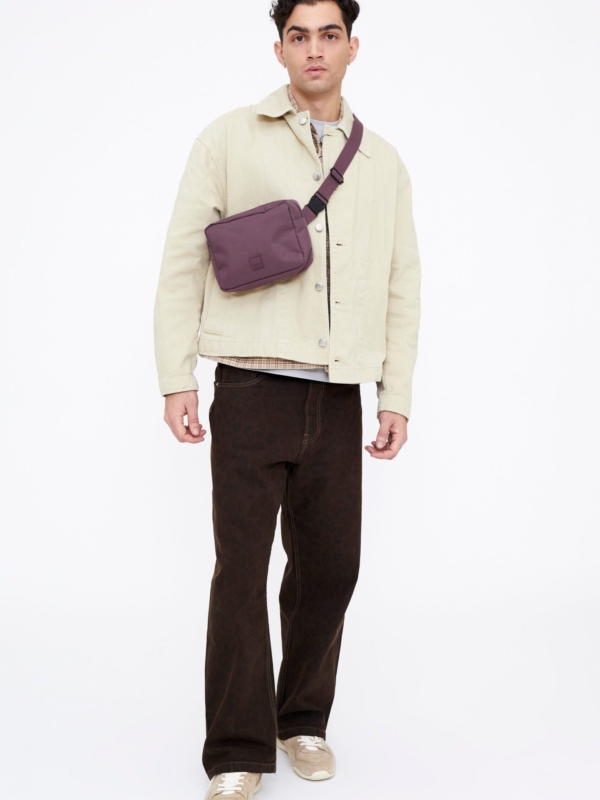 Riñonera Reef Stripes Maroon