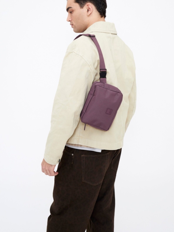 Riñonera Reef Stripes Maroon