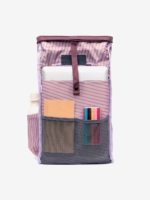 Mochila Roll Mini Stripes Maroon