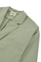 Americana de sarga verde salvia