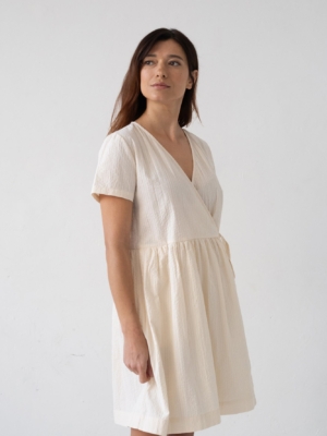 Vestido Cruzado Benoit Beige