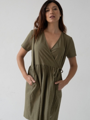 Vestido Cruzado Benoit Verde