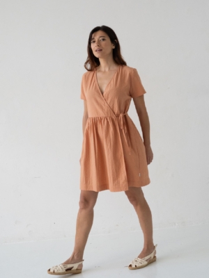 Vestido Cruzado Benoit Rosa