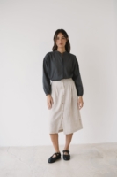 Blusa oversized gris antracita