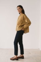 Blusa oversized mostaza