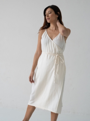 Vestido Tirantes Brielle Beige