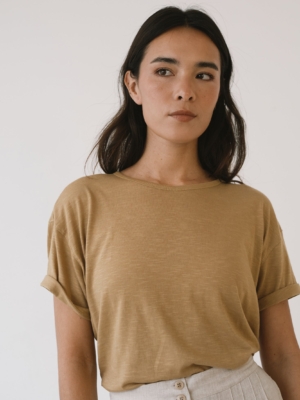 Camiseta fluida amarilla