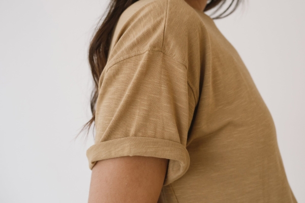 Camiseta fluida amarilla