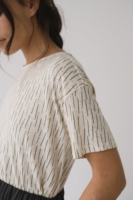 Camiseta fluida estampado verde