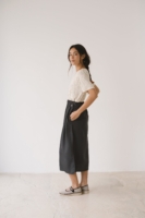 Camiseta fluida estampado verde