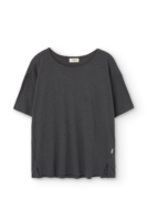 Camiseta fluida gris antracita