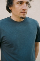 Camiseta unisex gris antracita