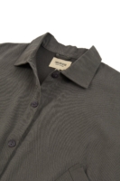 Chaqueta de sarga oversized gris