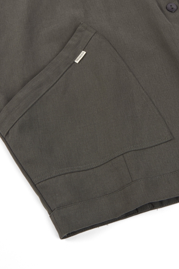 Chaqueta de sarga oversized gris