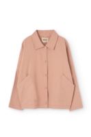 Chaqueta de sarga oversized rosa