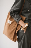 Coletero estampado marrón