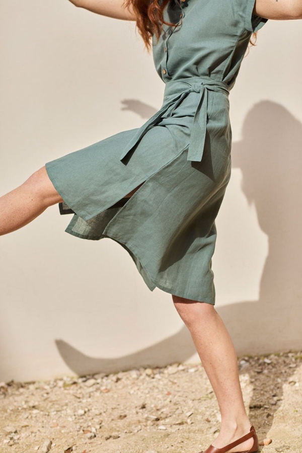 Falda Fely Azul Aguamarina