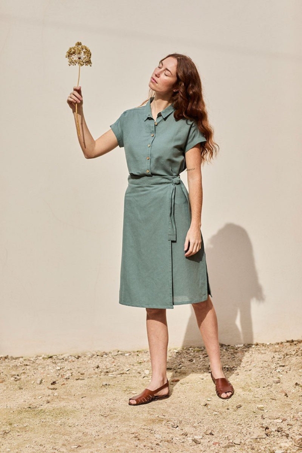 Falda Fely Azul Aguamarina