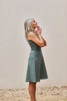 Vestido Fara Azul Aguamarina