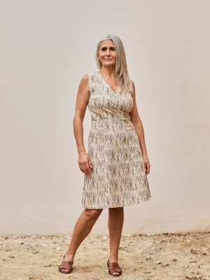 Vestido Fara Selva Beige