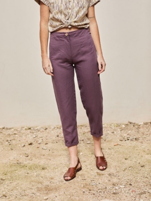 tiralahilacha-faren-double-darts-linen-trousers-in-purple-2