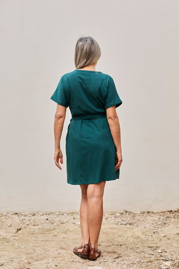 Vestido Frida Verde  Azulado