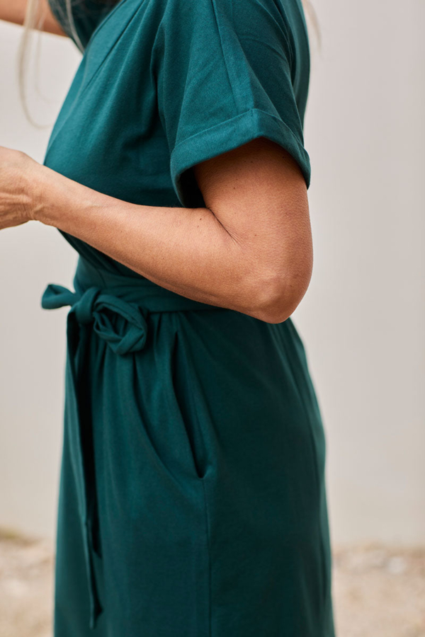 Vestido Frida Verde  Azulado