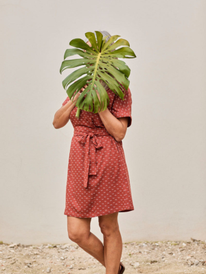 Vestido Frida Tetas Rojo de Algodón Orgánico