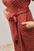 Vestido Frida Tetas Rojo de Algodón Orgánico